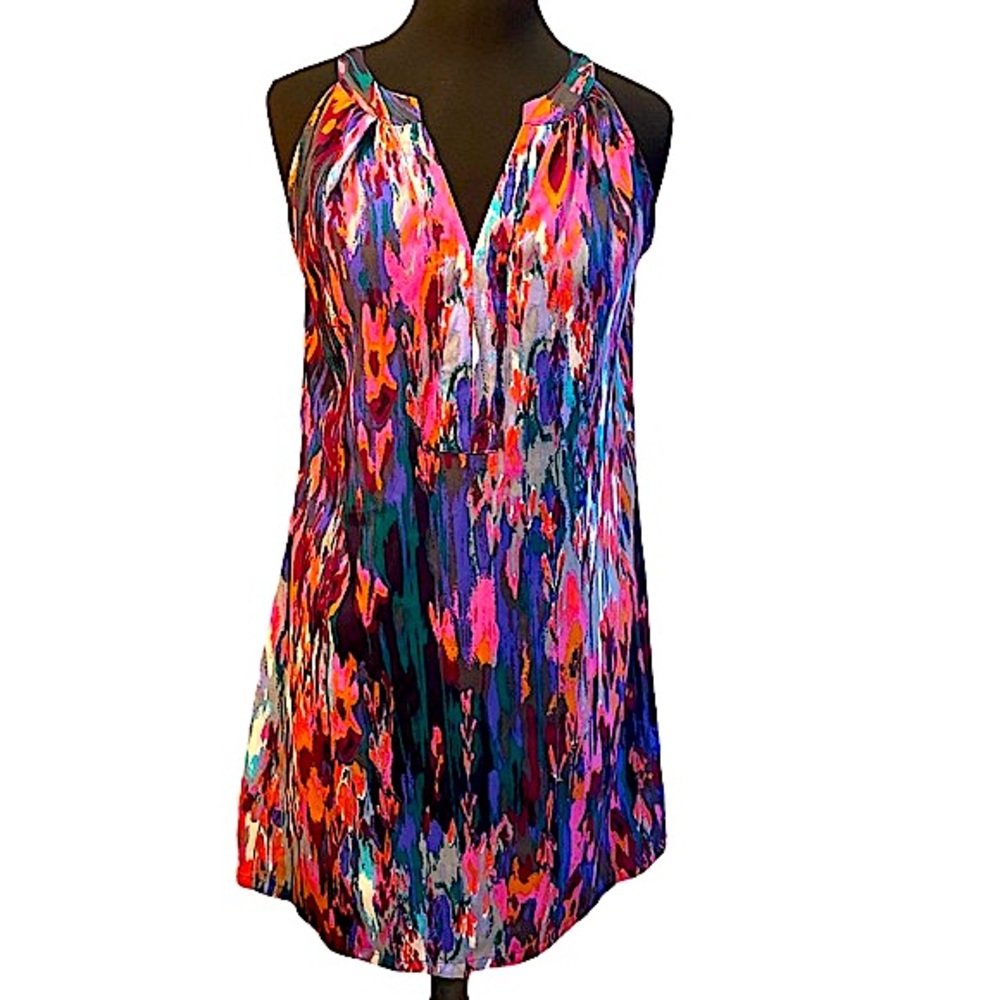 🌴 Charlie Jade Watercolor Shift Dress Size M